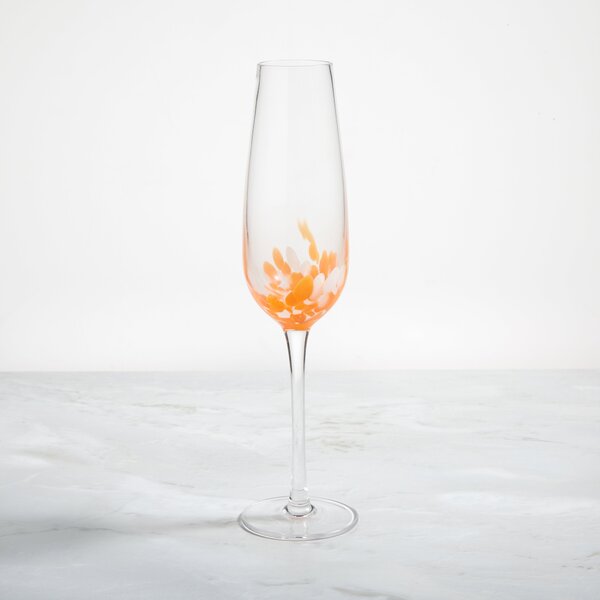 Confetti Prosecco Flute Orange