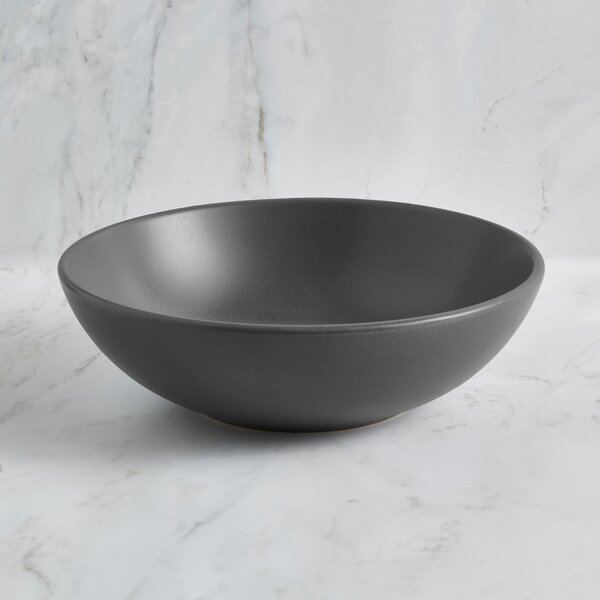 Charcoal Stoneware Cereal Bowl Charcoal