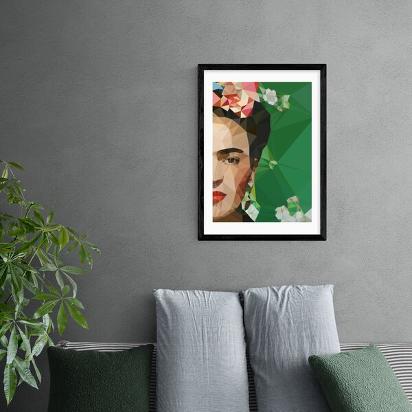 Frida Crop Print Green