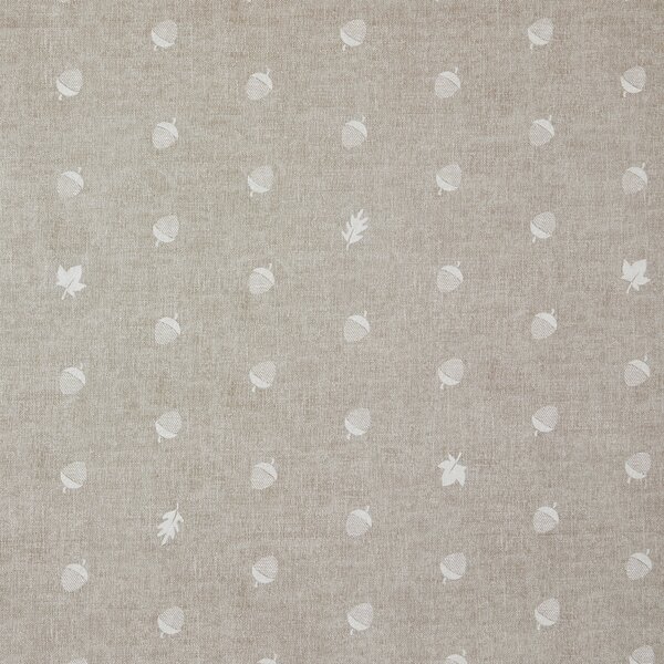 By the Metre Acorn PVC Taupe Brown/White