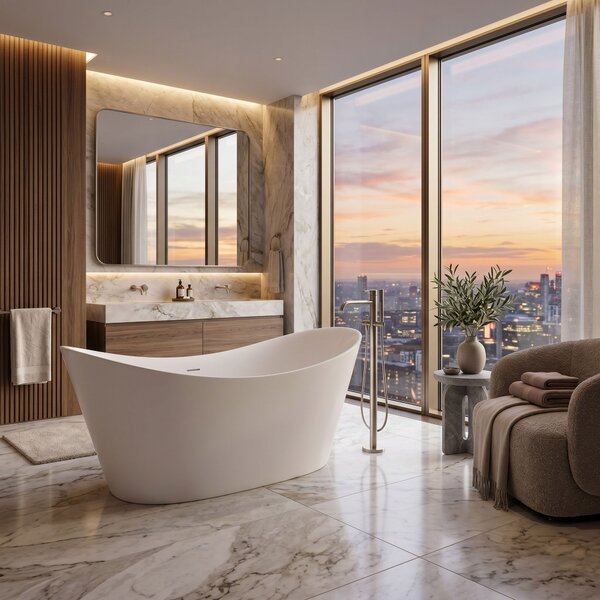 Freestanding bath Rea Ferrano 170