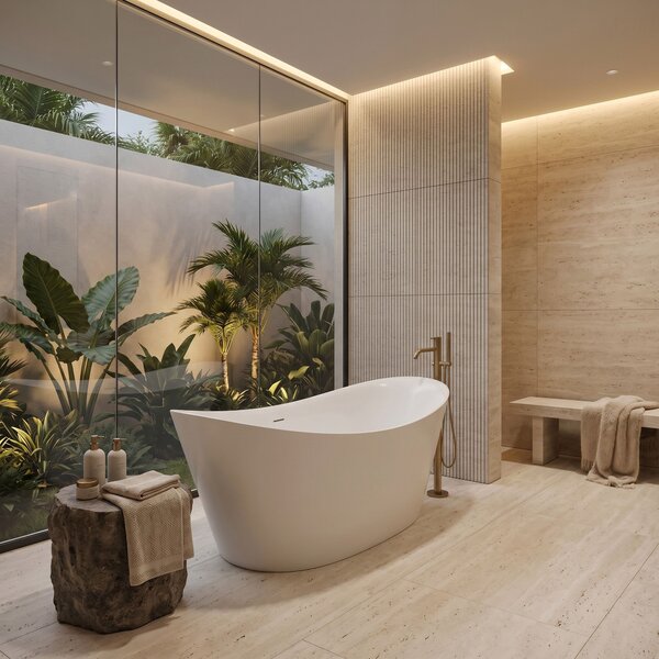 Freestanding bath Rea Ferrano 170