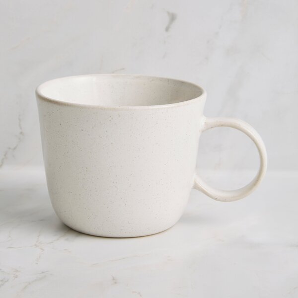 Amalfi Reactive Glaze Coffee Mug White