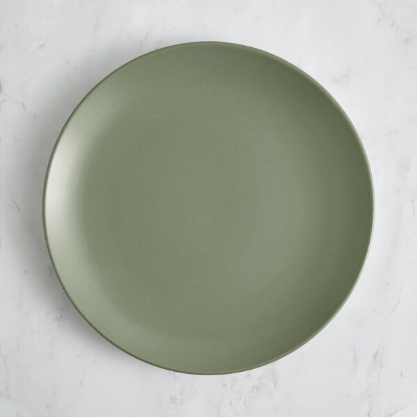 Stoneware Dinner Plate, Sage Sage