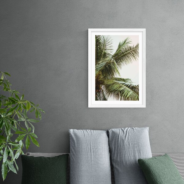 The Palm Trees Above Me Print Green