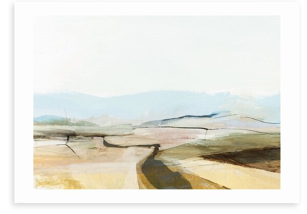 Country View Print MultiColoured