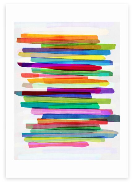 East End Prints Colourful Stripes Print MultiColoured