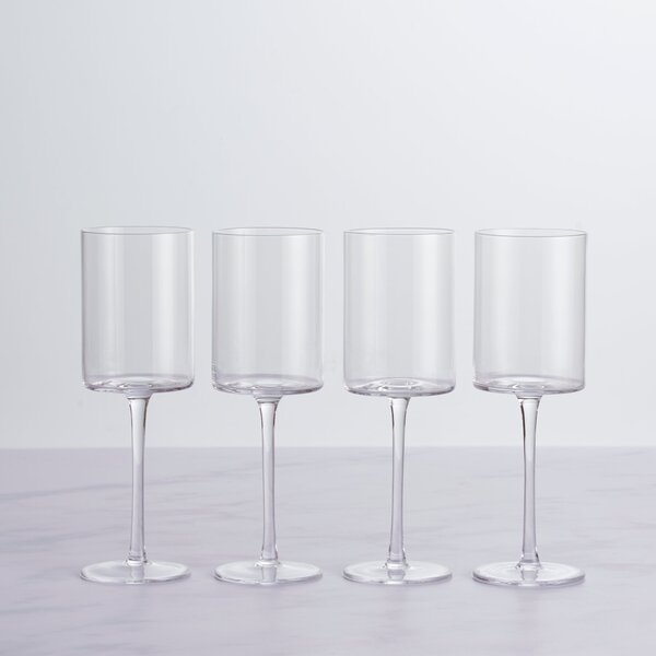Set of 4 Montreal Red Wine Glasses Clear