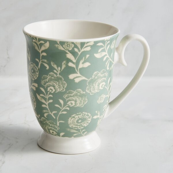 Ella Floral Footed Tea Cup MultiColoured