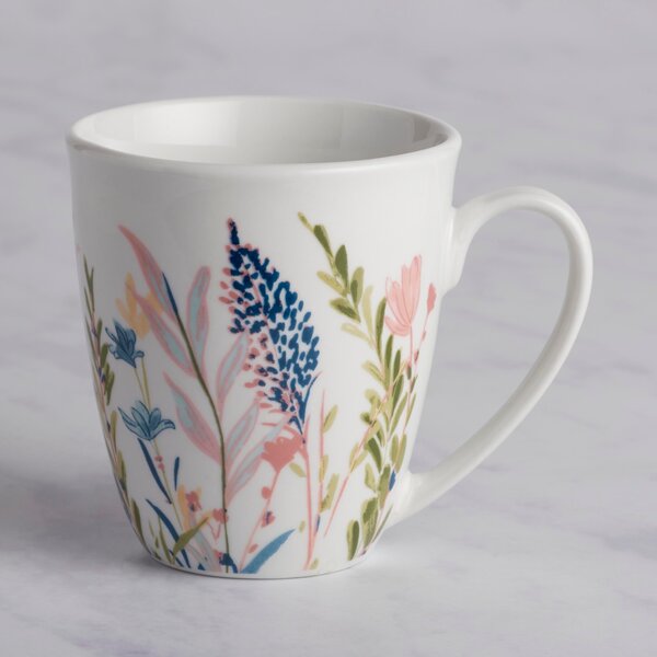 Floral Mug White/Blue/Green
