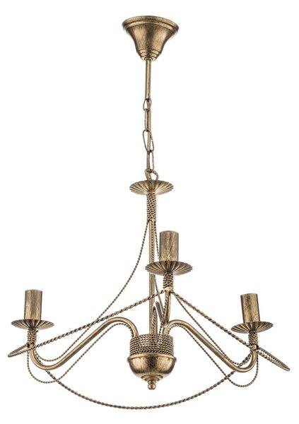 Tori 3 chandelier, 3-bulb, gold