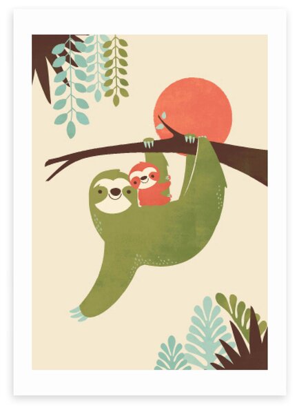 Mama Sloth Print MultiColoured