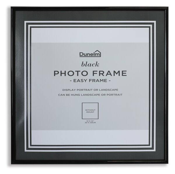 Easy Record Frame Photo Frame 12.4" x 12.4" Black