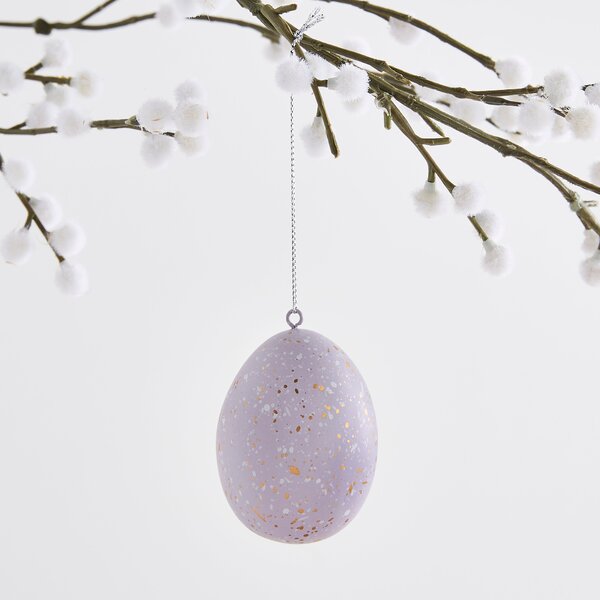 Speckled Egg Hanging Decoration Purple