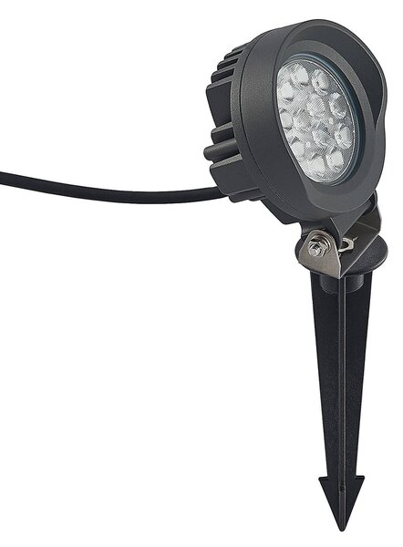 Lindby Emar LED ground spike light in dark grey