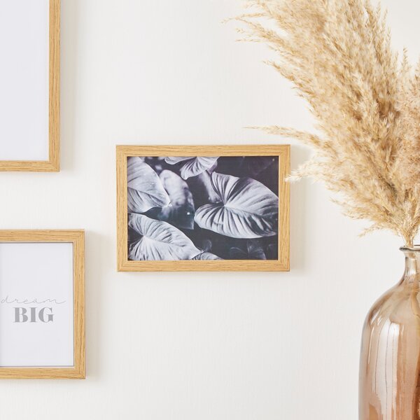 Thin Wood Effect Photo Frame 7" x 5" Wood (Brown)