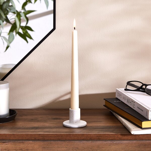 Ceramic Candle Holder White