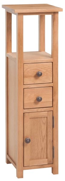 Corner Cabinet 26x26x94 cm Solid Oak Wood