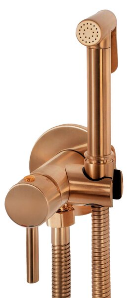 Bidet faucet Lungo Loop Copper Brush