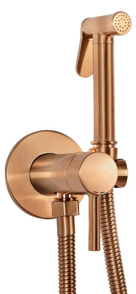 Bidet faucet Lungo Loop Copper Brush
