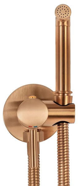 Bidet faucet Lungo Loop Copper Brush