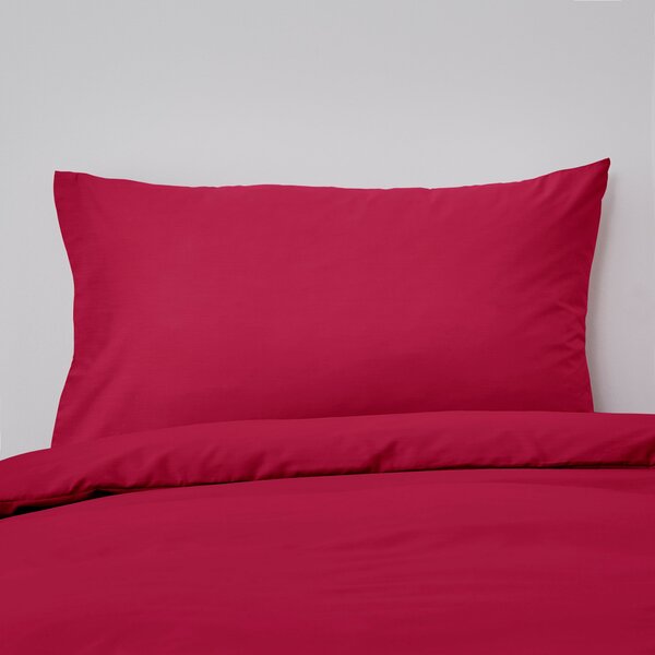 Non Iron Plain Dye Magenta Standard Pillowcase Magenta