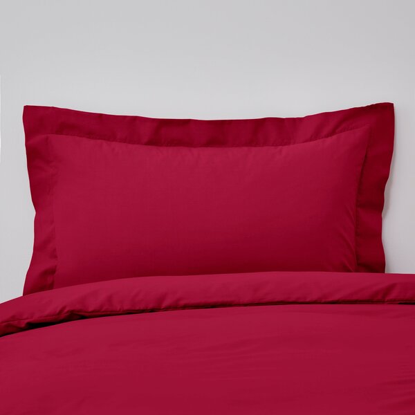 Non Iron Plain Dye Magenta Oxford Pillowcase Magenta