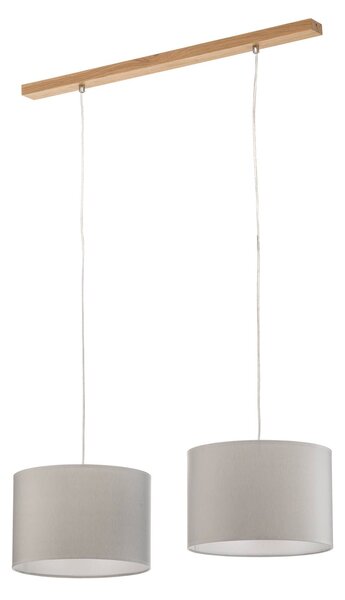 Corralee hanging light, grey, 2-bulb
