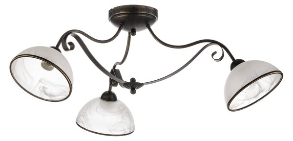 Antica ceiling light, country house style, 3-bulb