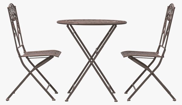 Bellini Outdoor Bistro Set in Noir