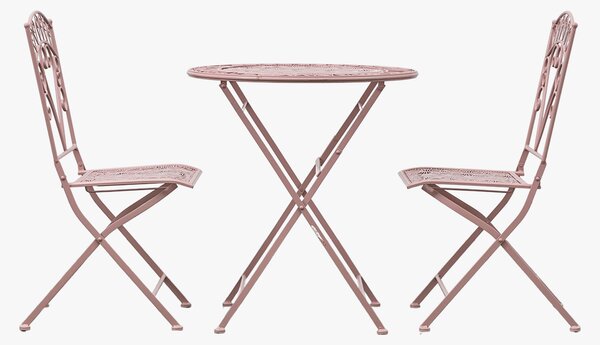 Bellini Outdoor Bistro Set in Coral