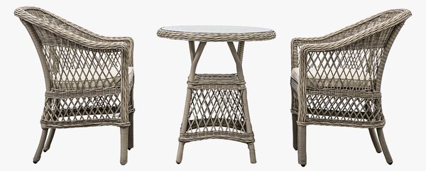 Lingerer Outdoor Bistro Set in Stone