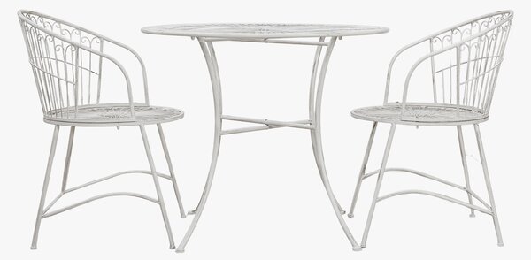 High Tea Outdoor Bistro Set in Vanilla