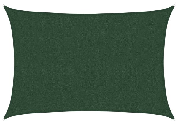 Sunshade Sail 160 g/m² Dark Green 2.5x4 m HDPE