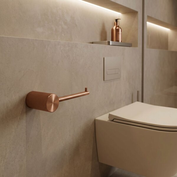 Toilet paper holder 64105 SOLO Brush Copper