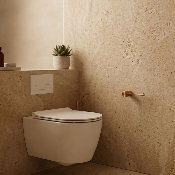 Toilet paper holder 64105 SOLO Brush Copper