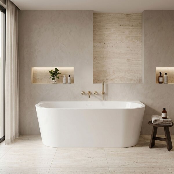 Wall acrylic bath CAPRI 160cm