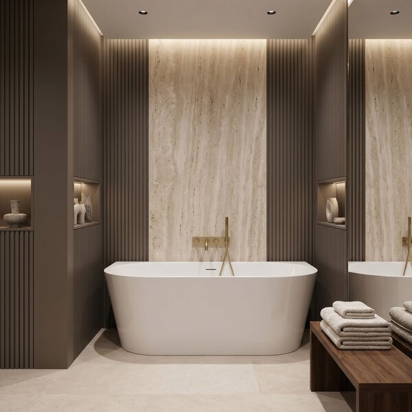 Wall acrylic bath CAPRI 150cm