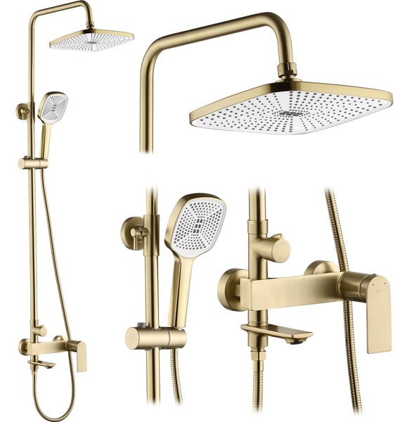 Shower set REA STORM GOLD BRUSH