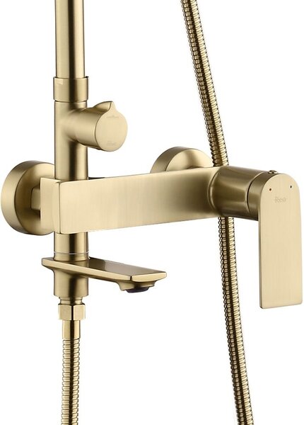 Shower set REA STORM GOLD BRUSH