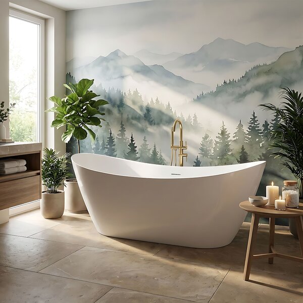 Freestanding bath Rea Ferrano Slim 180