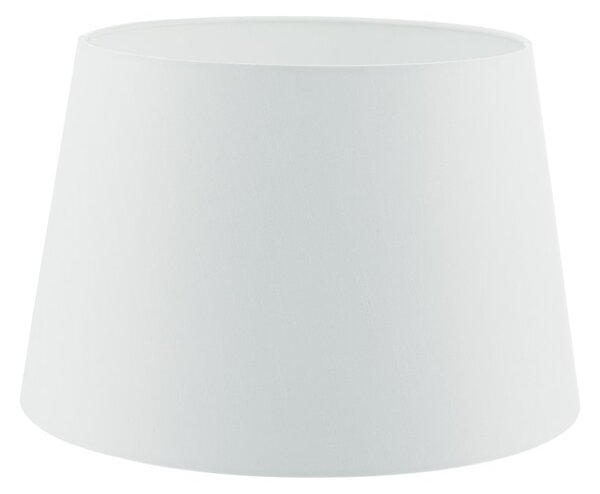 Dar CEZ142 Cezanne Tapered 350MM Diameter Drum Shade In White Faux Silk