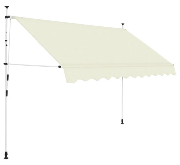 Manual Retractable Awning 250 cm Cream