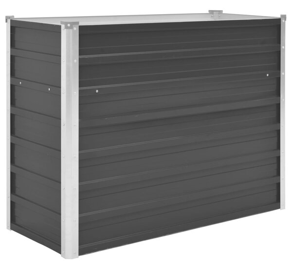 Garden Raised Bed Anthracite 100x40x77 cm Galvanised Steel