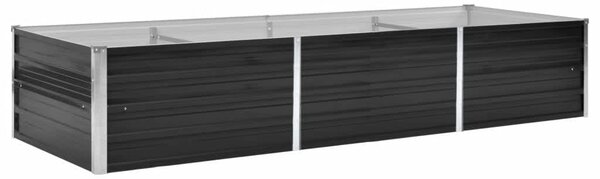 Garden Raised Bed Anthracite 240x80x45 cm Galvanised Steel