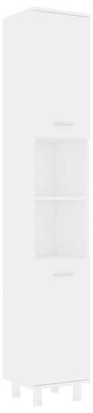 Bathroom Cabinet White 30x30x179 cm Engineered Wood