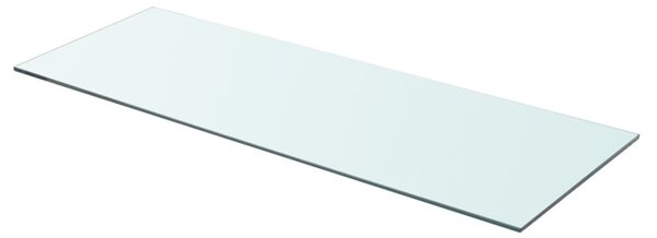 Shelves 2 pcs Panel Glass Clear 80x30 cm