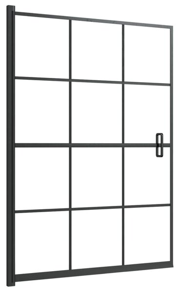 Shower Enclosure ESG 100x140 cm Black