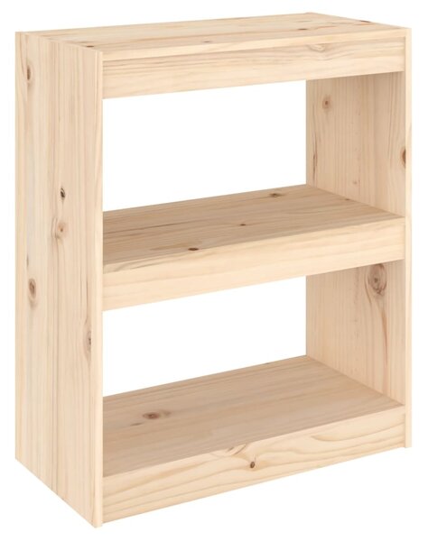 Book Cabinet/Room Divider 60x30x71.5 cm Solid Wood Pine