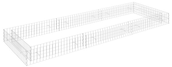 Gabion Raised Bed Galvanised Steel 300x100x20 cm